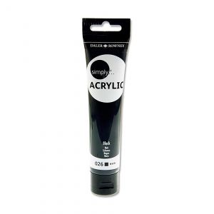 Farba akrylowa Daler-Rowney 75ml, Czarna/Black